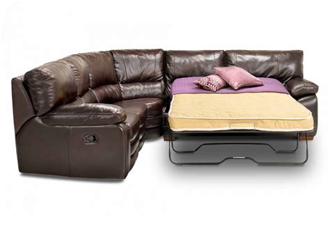 Coupon Leather Corner Sofabed